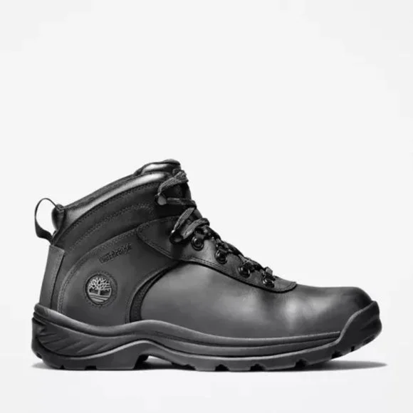 Timberland Men's Flume Black Leather WP Hiking Boots - 11.5M - New in Box